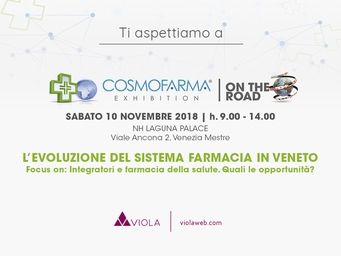 Cosmofarma On The Road 2018: Viola e i digi-alleati nelle farmacie della salute